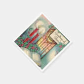 Weihnachtsfeiertag Kirche Party Servietten (Ecke)