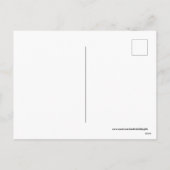 Weihnachtsfeiertag Kirche Postkarte (Rückseite)