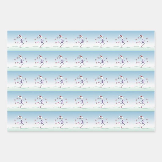 Weihnachtsfeiertag Lady Runner © Geschenkpapier Set (Vorderseite 2)