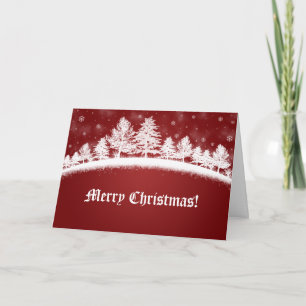 Weihnachtsfeiertag Landschaftlicher Winter Nordpol Feiertagskarte