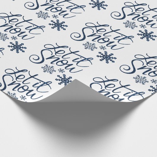 Weihnachtsfeiertag "Let it Snow" Geschenkpapier (Ecke)