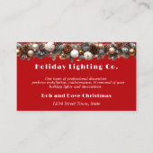 Weihnachtsfeiertag Leuchtender Weihnachtsmann Hübs Visitenkarte (Vorderseite)