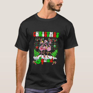 Weihnachtsfeiertag Liebe Flamingo Family Xmas Ligh T-Shirt