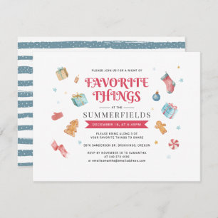 Weihnachtsfeiertag Lieblings-Party Einladung