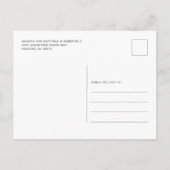 Weihnachtsfeiertag LieblingsDINGE Geschenkswap-Par Einladungspostkarte (Rückseite)