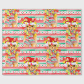 Weihnachtsfeiertag Llama Aquarellmuster Geschenkpapier (Flach)