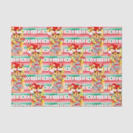 Weihnachtsfeiertag Llama Aquarellmuster Seidenpapier