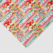 Weihnachtsfeiertag Llama Aquarellmuster Seidenpapier (Ausschnitt)