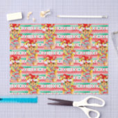 Weihnachtsfeiertag Llama Aquarellmuster Seidenpapier (Handwerk)