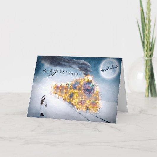 Weihnachtsfeiertag - Magie der Weihnachtszeit - Zu Feiertagskarte (Vorderseite)