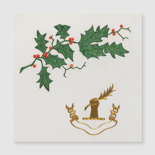 Weihnachtsfeiertag Magnetkarte (Vorderseite)