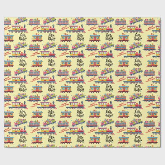 Weihnachtsfeiertag Maßgeschneidertes Wrapping Papi Geschenkpapier (Flach)