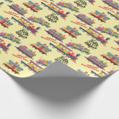 Weihnachtsfeiertag Maßgeschneidertes Wrapping Papi Geschenkpapier (Ecke)