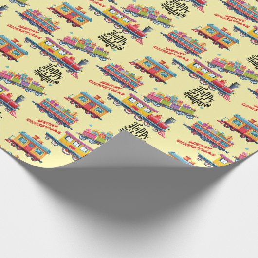 Weihnachtsfeiertag Maßgeschneidertes Wrapping Papi Geschenkpapier (Ecke)