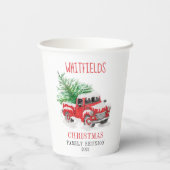 Weihnachtsfeiertag Matching Family Wiedersehen Cus Pappbecher (Rückseite)