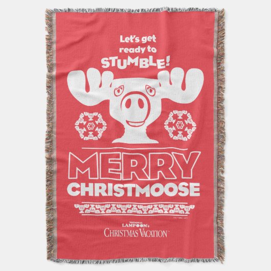 Weihnachtsfeiertag | Merry Christmoose Decke (Vorderseite Vertikal)