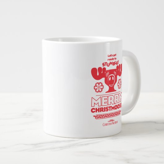 Weihnachtsfeiertag | Merry Christmoose Jumbo-Tasse (Vorderseite Rechts)