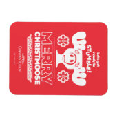 Weihnachtsfeiertag | Merry Christmoose Magnet (Horizontal)