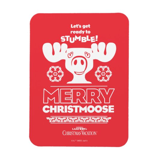 Weihnachtsfeiertag | Merry Christmoose Magnet (Vertikal)