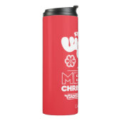 Weihnachtsfeiertag | Merry Christmoose Thermosbecher (Nach links gedreht)