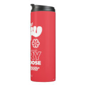 Weihnachtsfeiertag | Merry Christmoose Thermosbecher (Nach rechts gedreht)