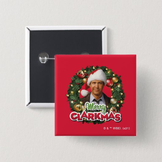Weihnachtsfeiertag | Merry Clarkmas Button (Vorne & Hinten)