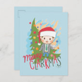Weihnachtsfeiertag Merry Clarkmas Feiertagspostkarte (Vorne/Hinten)