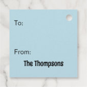 Weihnachtsfeiertag Merry Clarkmas Geschenkanhänger (Rückseite)