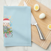 Weihnachtsfeiertag Merry Clarkmas Geschirrtuch (Viertel Falte)