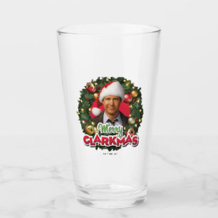 Weihnachtsfeiertag Merry Clarkmas Glas
