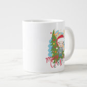 Weihnachtsfeiertag Merry Clarkmas Jumbo-Tasse (Vorderseite Rechts)