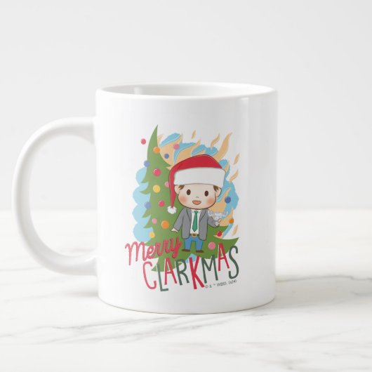 Weihnachtsfeiertag Merry Clarkmas Jumbo-Tasse (Links)