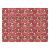 Weihnachtsfeiertag | Merry Clarkmas Muster Tischdecke (Vorderseite (Horizontal))