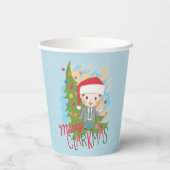 Weihnachtsfeiertag Merry Clarkmas Pappbecher (Rückseite)