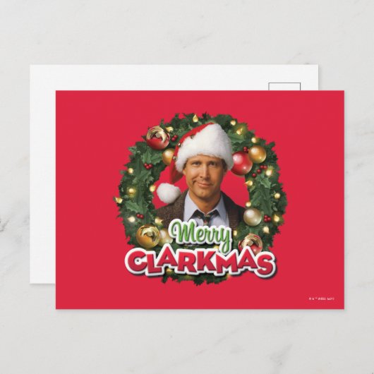 Weihnachtsfeiertag | Merry Clarkmas Postkarte (Vorne/Hinten)
