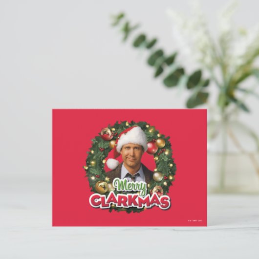 Weihnachtsfeiertag | Merry Clarkmas Postkarte (Stehend Vorderseite)