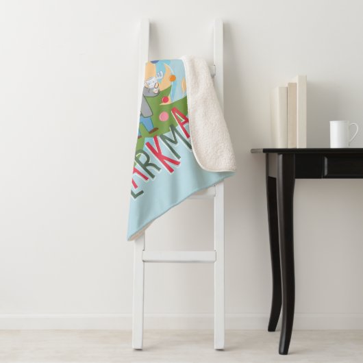 Weihnachtsfeiertag Merry Clarkmas Sherpadecke (Beispiel)