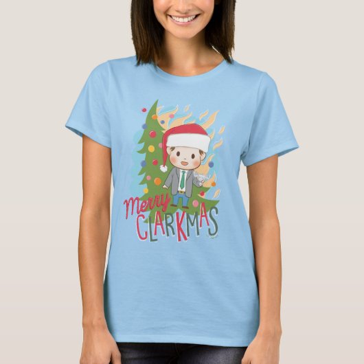 Weihnachtsfeiertag Merry Clarkmas T-Shirt (Vorderseite)