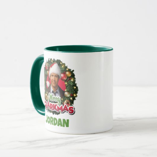 Weihnachtsfeiertag | Merry Clarkmas Tasse (Vorderseite Links)