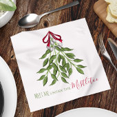 Weihnachtsfeiertag Merry Mistletoe Niedlich Whimsi Serviette