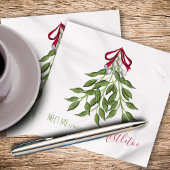Weihnachtsfeiertag Merry Mistletoe Niedlich Whimsi Serviette