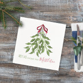 Weihnachtsfeiertag Merry Mistletoe Niedlich Whimsi Serviette