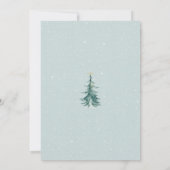 Weihnachtsfeiertag Minimalistisch Moderne Grußkart Dankeskarte (Rückseite)