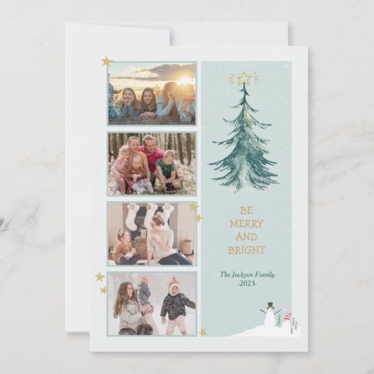 Weihnachtsfeiertag Minimalistisch Moderne Grußkart Dankeskarte (Vorderseite)