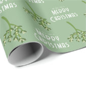 Weihnachtsfeiertag Mistletoe Geschenkpapier (Rolleneckpunkt)