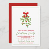 Weihnachtsfeiertag Mistletoe Grüne Party laden (Vorne/Hinten)