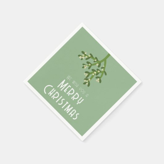 Weihnachtsfeiertag Mistletoe Serviette (Ecke)