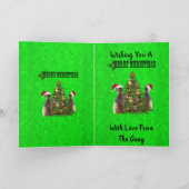 Weihnachtsfeiertag mit den Meerkats, Karte (Innenseite)