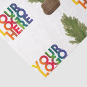 Weihnachtsfeiertag mit modernen Firmenlogo Seidenpapier (Ausschnitt)