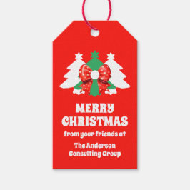 Weihnachtsfeiertag mit moderner Editing Business-L Geschenkanhänger